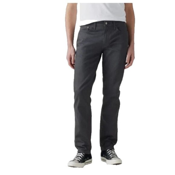 Levi’s 514 Straight Fit Jeans Men’s 30x29 Dark Grey Stretch Mid Rise - Picture 1 of 5